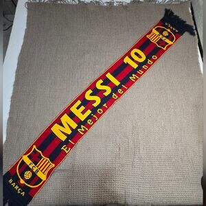 FC Barcelona Lionel Messi Scarf Soccer Merchandise